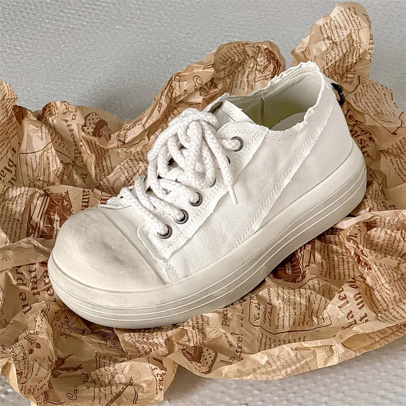 WEISHIBANGWEI Canvas Shoes Men's White-1