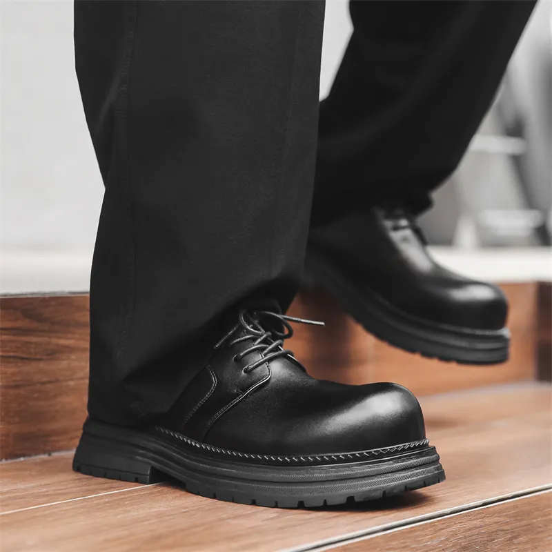 WEISHIBANGWEI Casual Shoes Men's Black-6