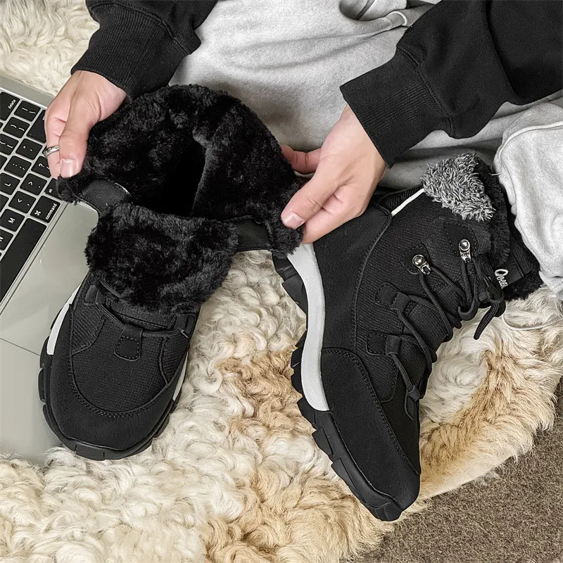 WEISHIBANGWEI Warm Anti Slip And Wear Resistant Short Snow Boots Unisex-1