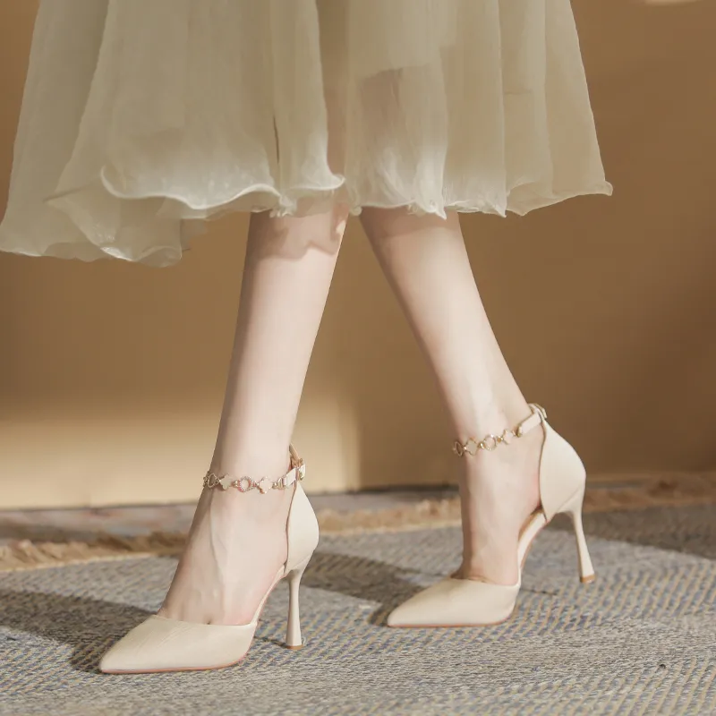 WEISHIBANGWEI Slim Heel High Heels Women's-3