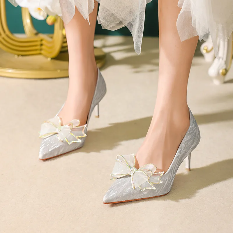 WEISHIBANGWEI Slim Heel High Heels Women's-3