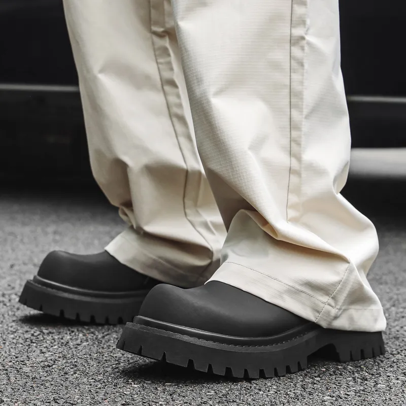 WEISHIBANGWEI Men's Casual Shoes Men's Black-6