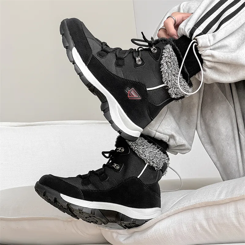 WEISHIBANGWEI Warm Anti Slip And Wear Resistant Short Snow Boots Unisex-6