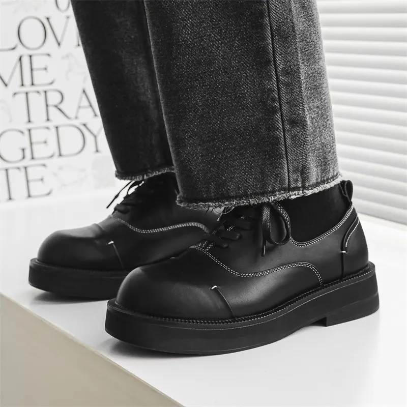 WEISHIBANGWEI Casual Shoes Men's Black-4