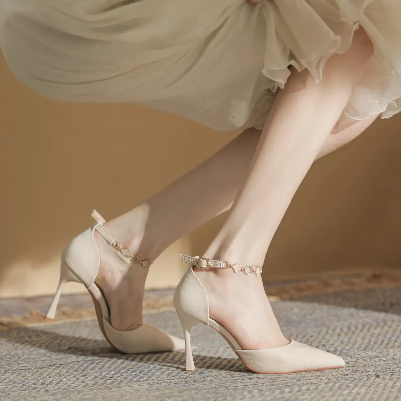 WEISHIBANGWEI Slim Heel High Heels Women's-4
