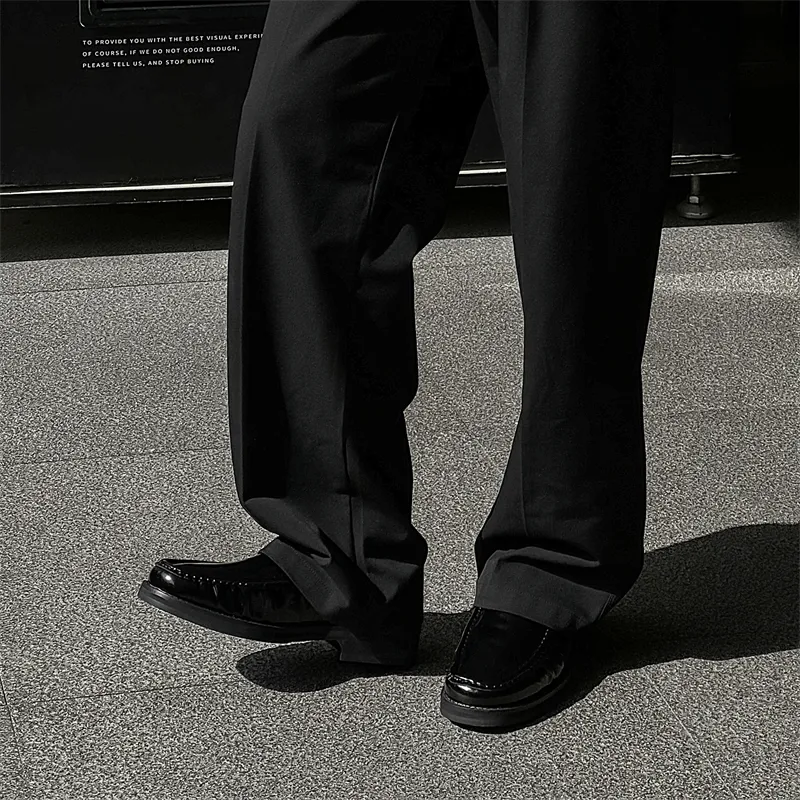 WEISHIBANGWEI Loafers Men's Black-6