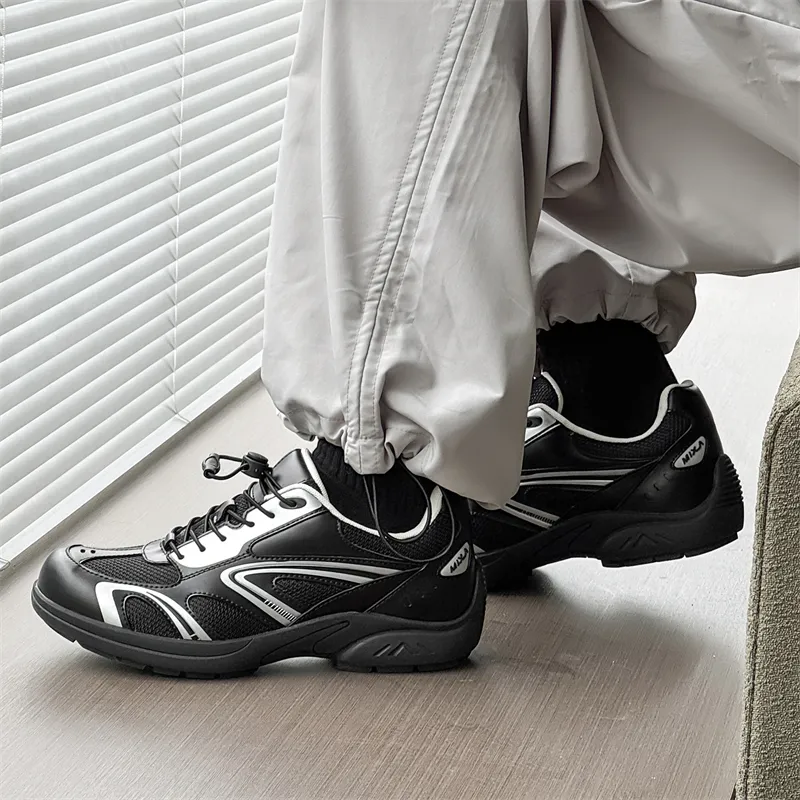 WEISHIBANGWEI Low Top Casual Shoes Men's Black-6
