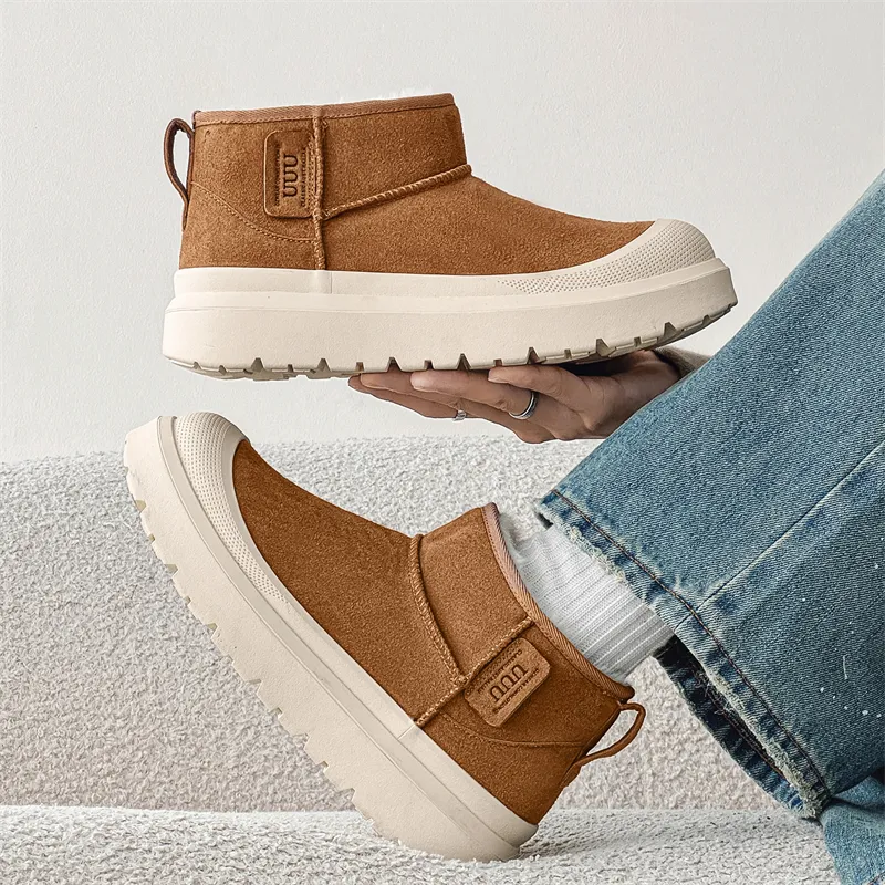 WEISHIBANGWEI Short Snow Boots Unisex-5
