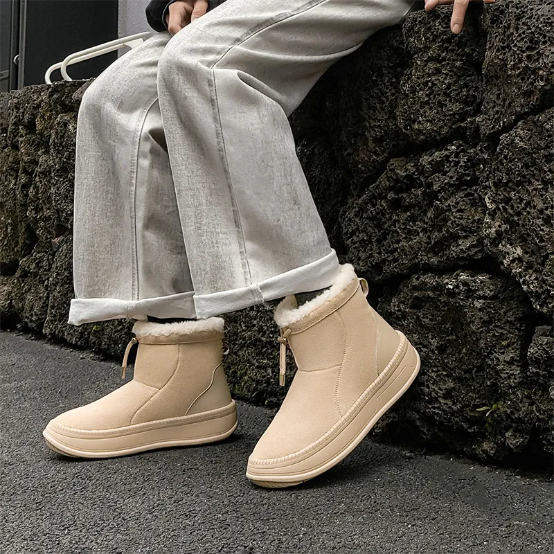 WEISHIBANGWEI Warm Anti Slip And Wear Resistant Short Snow Boots Unisex-17