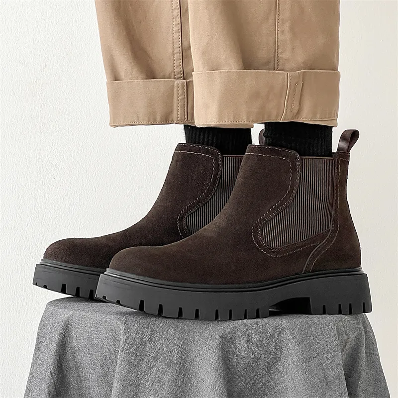 WEISHIBANGWEI Chelsea Boots Men's-9