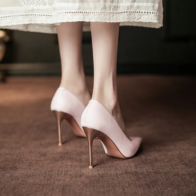 WEISHIBANGWEI Slim Heel High Heels Women's-5