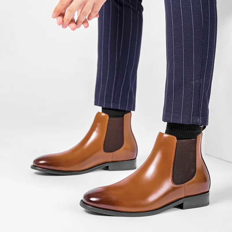 WEISHIBANGWEI Chelsea Boots Men's-6