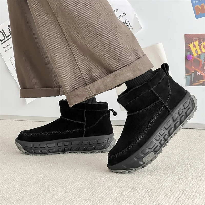 WEISHIBANGWEI Warm Slip Resistant Short Snow Boots Unisex-10