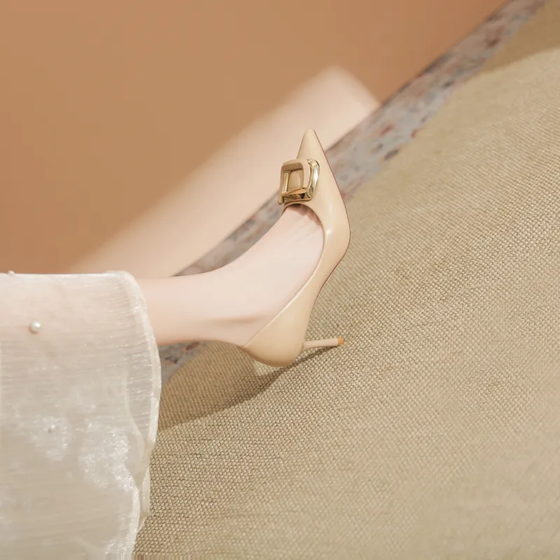 WEISHIBANGWEI Slim Heel High Heels Women's-13