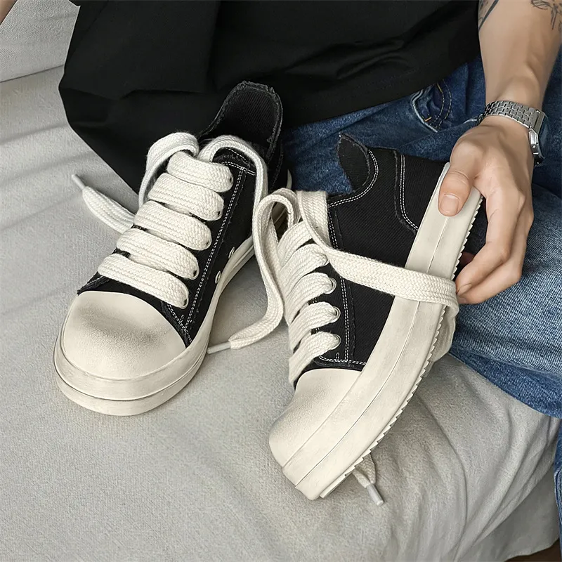 WEISHIBANGWEI Low Top Canvas Shoes Men's-5