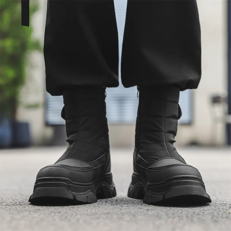 WEISHIBANGWEI Snow Boots Men-4