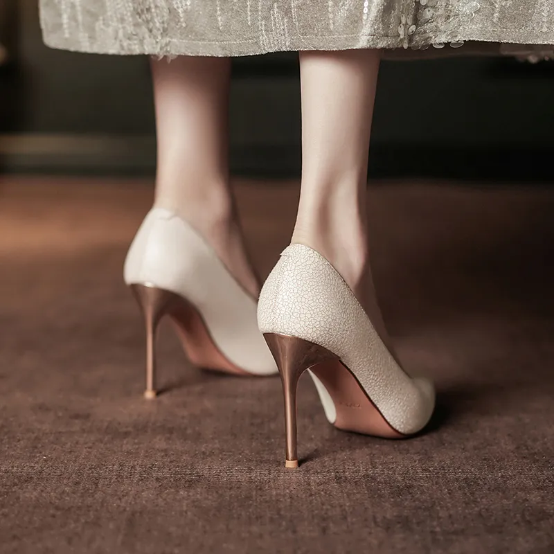 WEISHIBANGWEI Slim Heel High Heels Women's-12