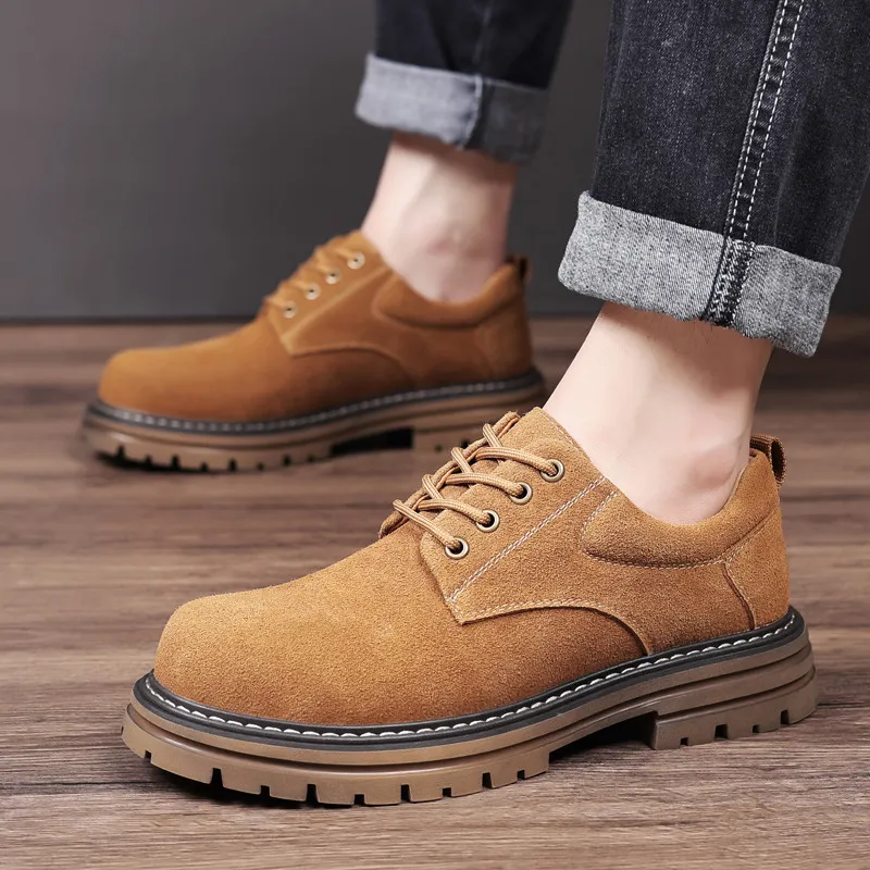 WEISHIBANGWEI Casual Shoes Men's Earth Yellow-2