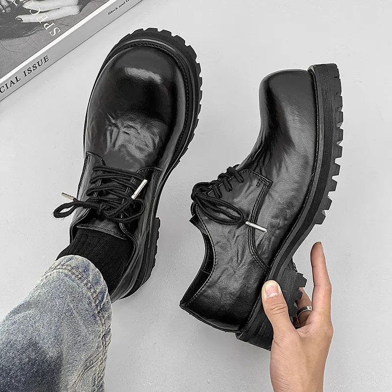 WEISHIBANGWEI Casual Shoes Men's Black-3