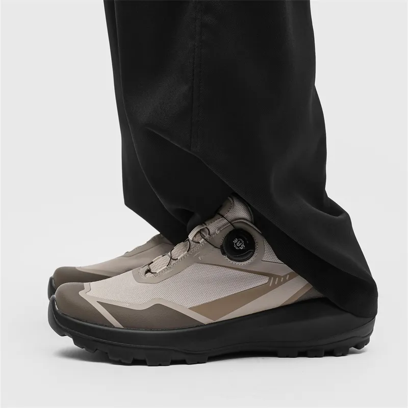 WEISHIBANGWEI Anti Slip Wear Resistant Low Top Running Shoes Men's Beige-3