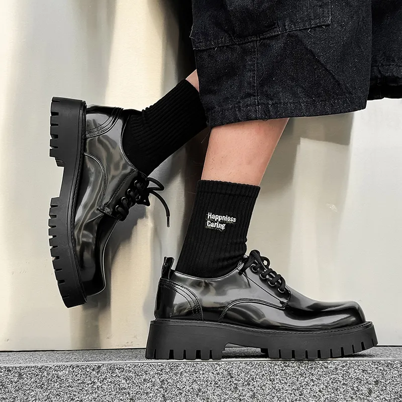 WEISHIBANGWEI Casual Shoes Men's Black-5