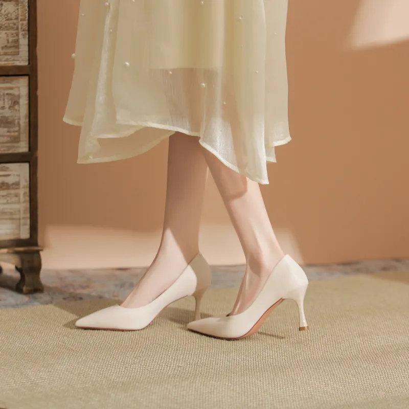 WEISHIBANGWEI Slim Heel High Heels Women's-11