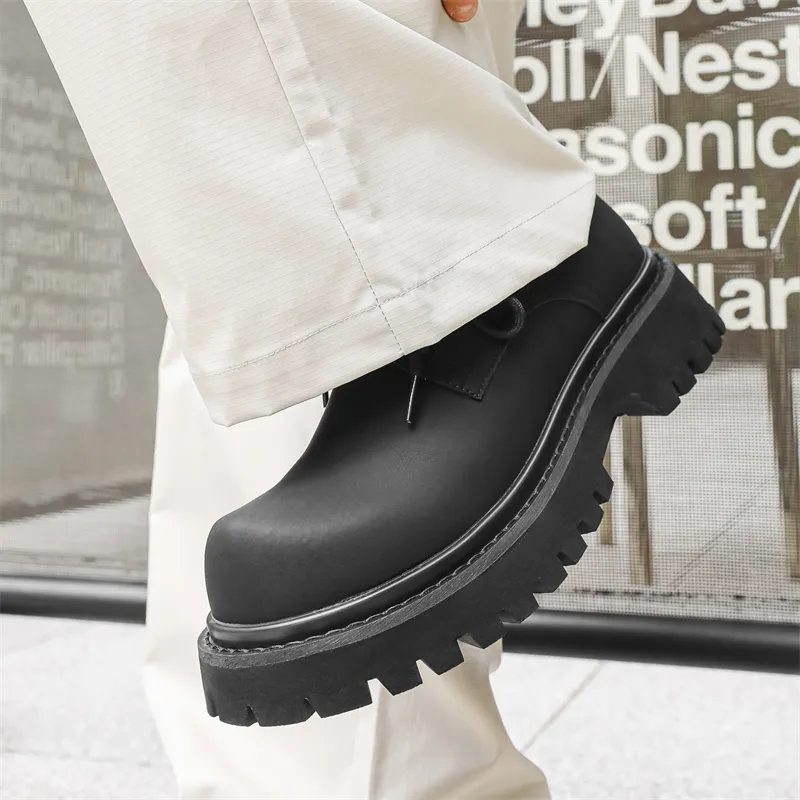 WEISHIBANGWEI Men's Casual Shoes Men's Black-2