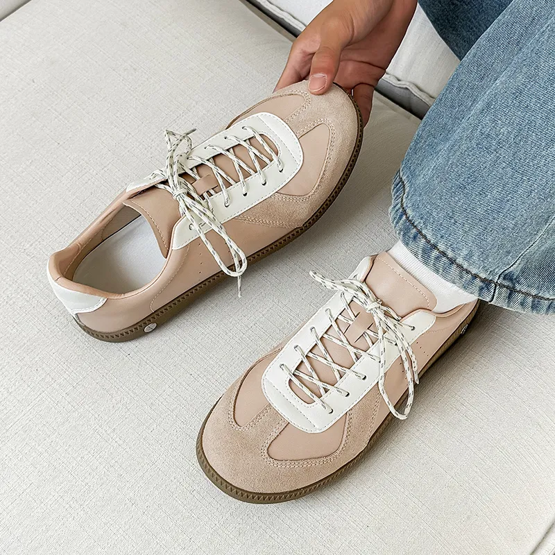 WEISHIBANGWEI Skateboard Shoes Unisex Apricot-6