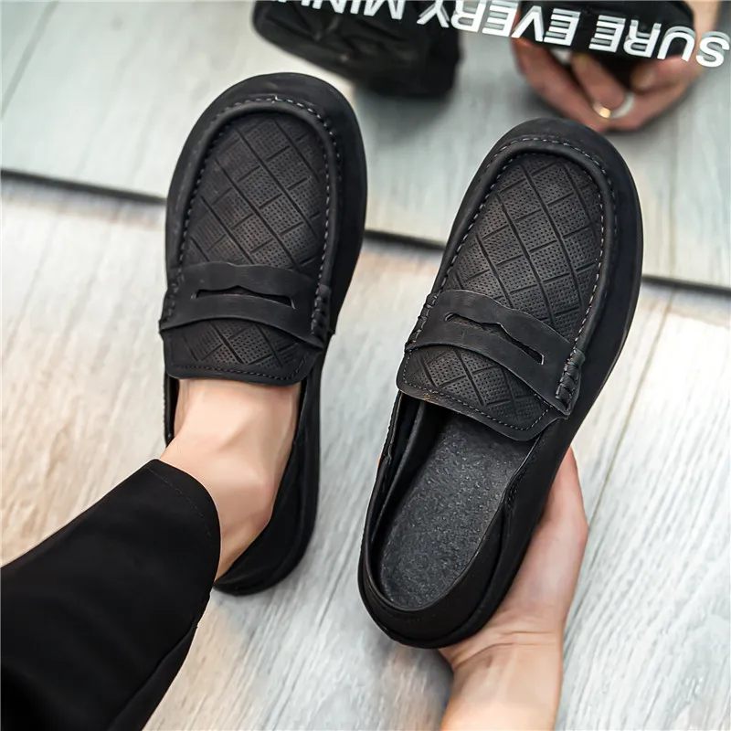 WEISHIBANGWEI Loafers Low Heel Men's-11