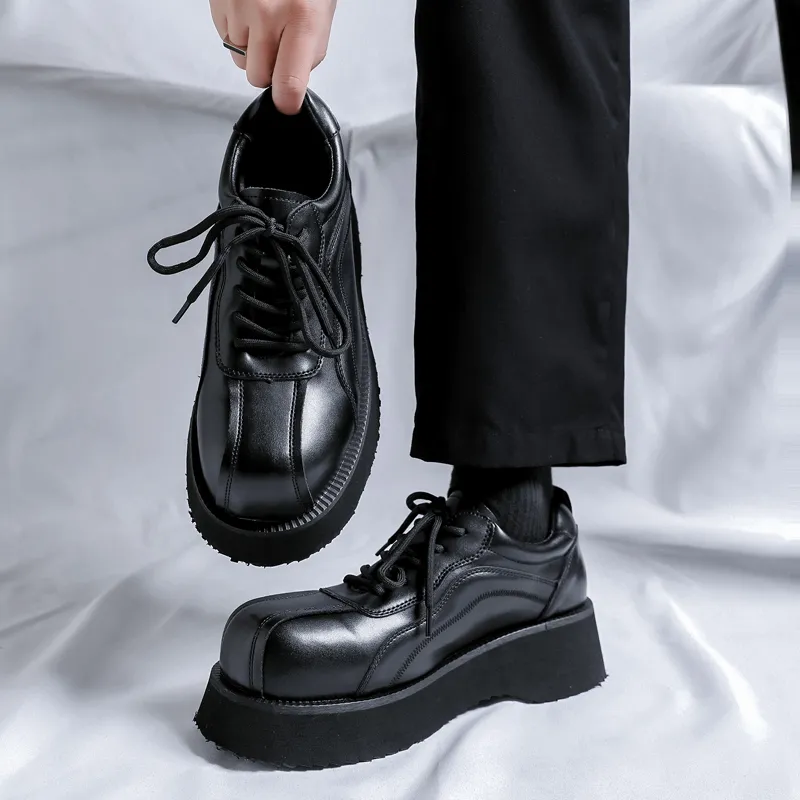 WEISHIBANGWEI Casual Shoes Men's Black-4