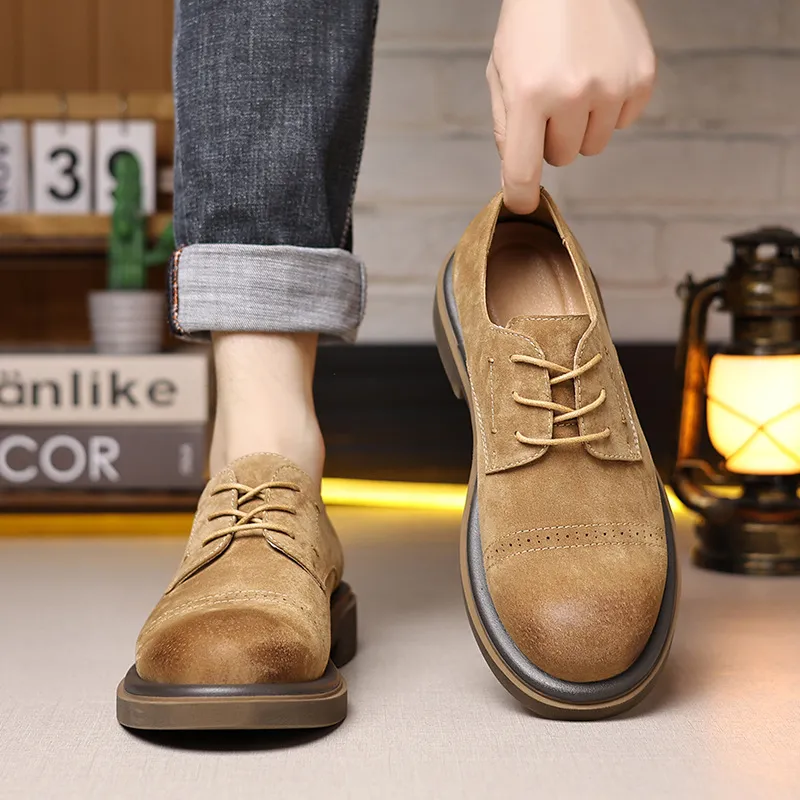 WEISHIBANGWEI Casual Shoes Men's Yellow-2