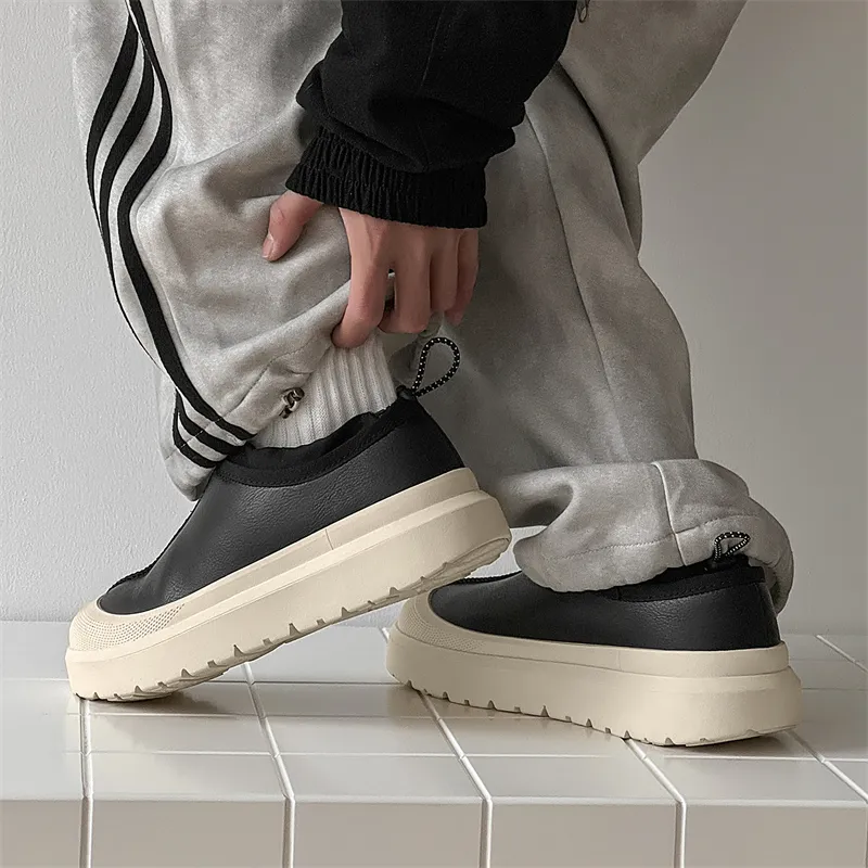 WEISHIBANGWEI Warm Slip Resistant Ankle Length Snow Boots Unisex-4