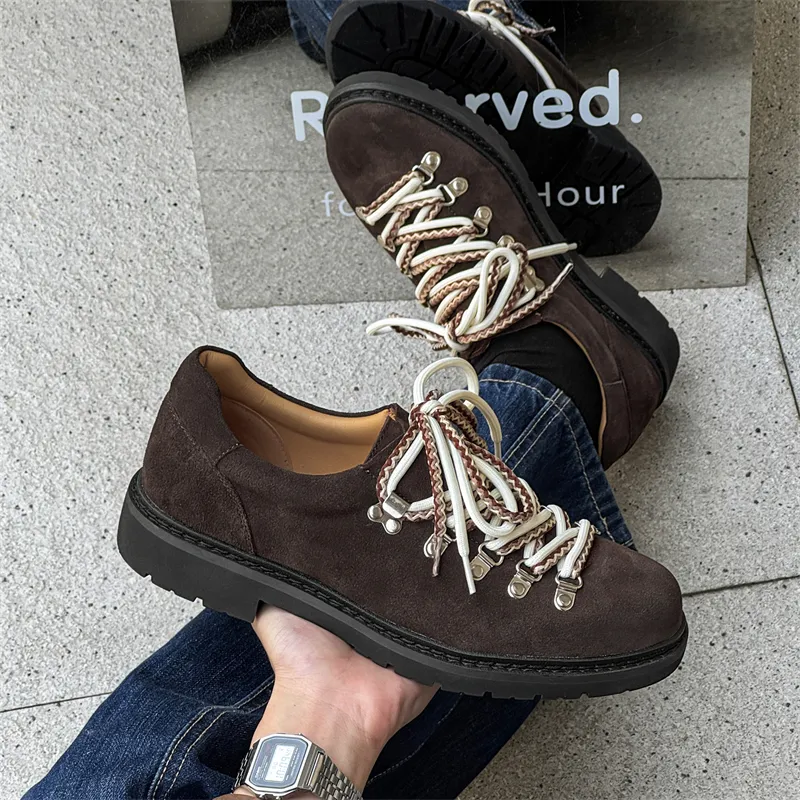 WEISHIBANGWEI Height Increasing Low Top Casual Shoes Unisex Dark Coffee-2
