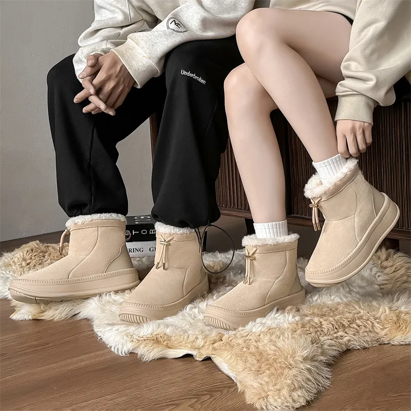 WEISHIBANGWEI Warm Anti Slip And Wear Resistant Short Snow Boots Unisex-18
