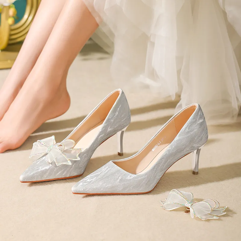 WEISHIBANGWEI Slim Heel High Heels Women's-5
