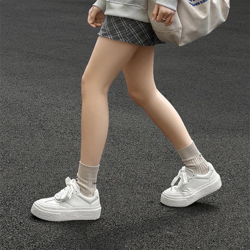 WEISHIBANGWEI Skateboard Shoes Unisex White-8