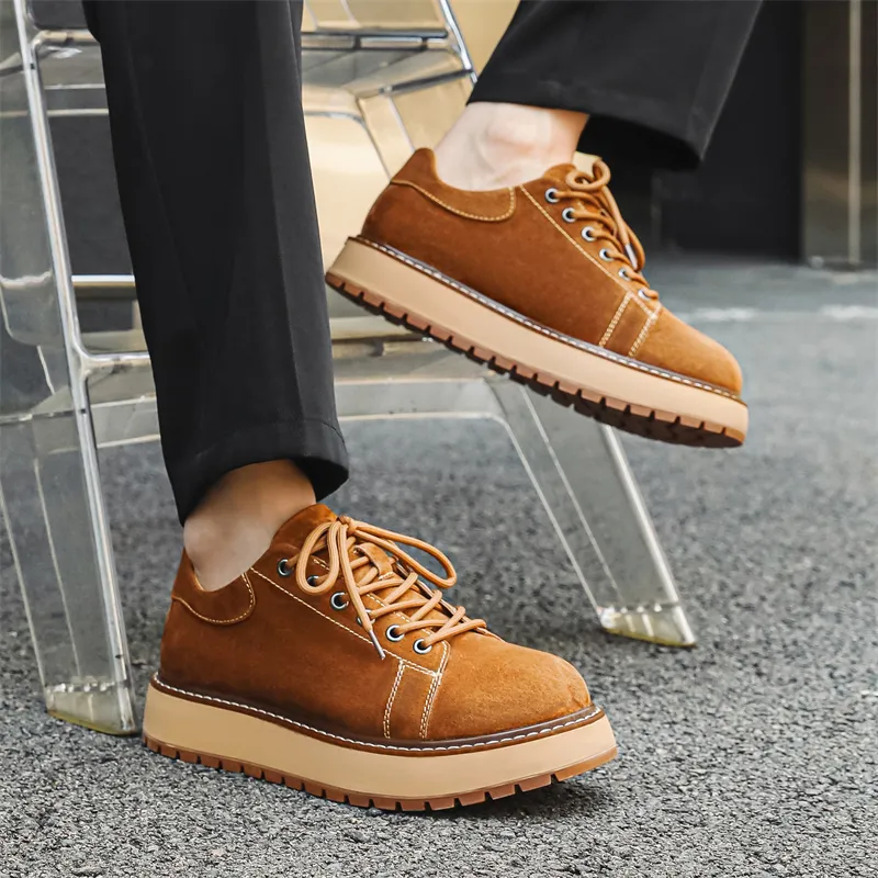 WEISHIBANGWEI Men's Casual Shoes Men Low Top-10