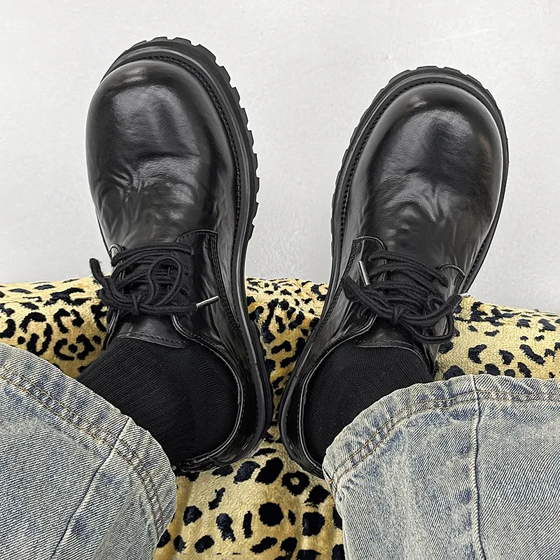 WEISHIBANGWEI Casual Shoes Men's Black-5