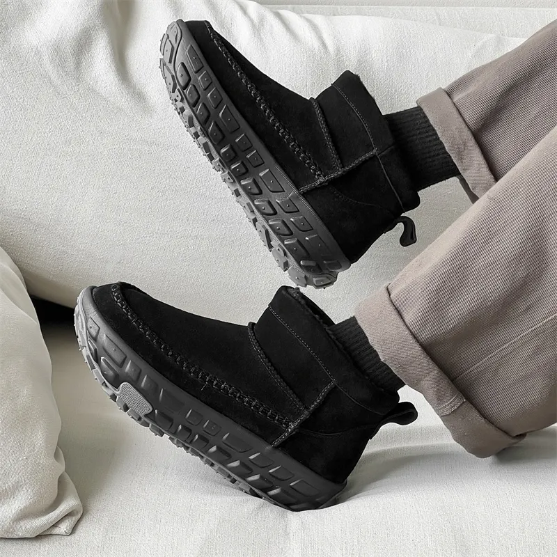WEISHIBANGWEI Warm Slip Resistant Short Snow Boots Unisex-9