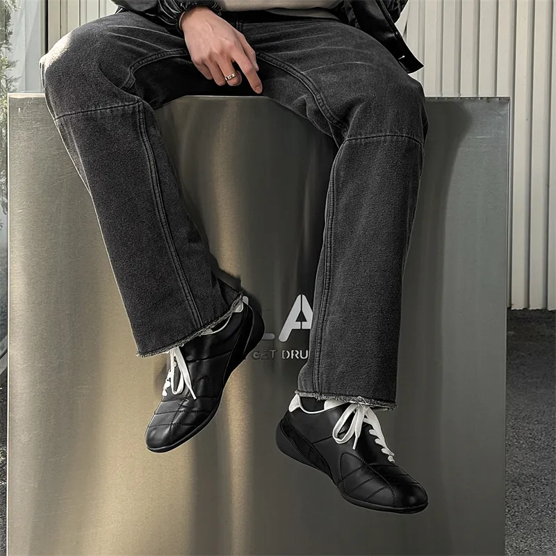 WEISHIBANGWEI Low Top Casual Shoes Unisex Black-7