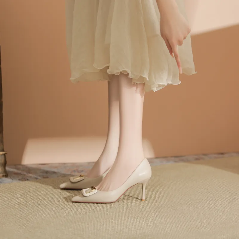 WEISHIBANGWEI Slim Heel High Heels Women's-2
