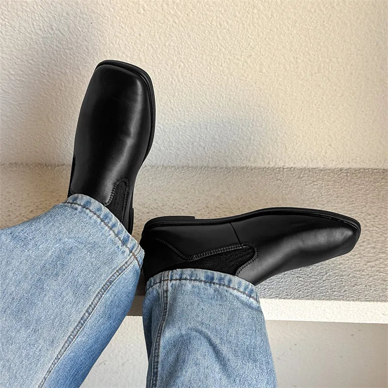 WEISHIBANGWEI Casual Shoes Men's Black-4