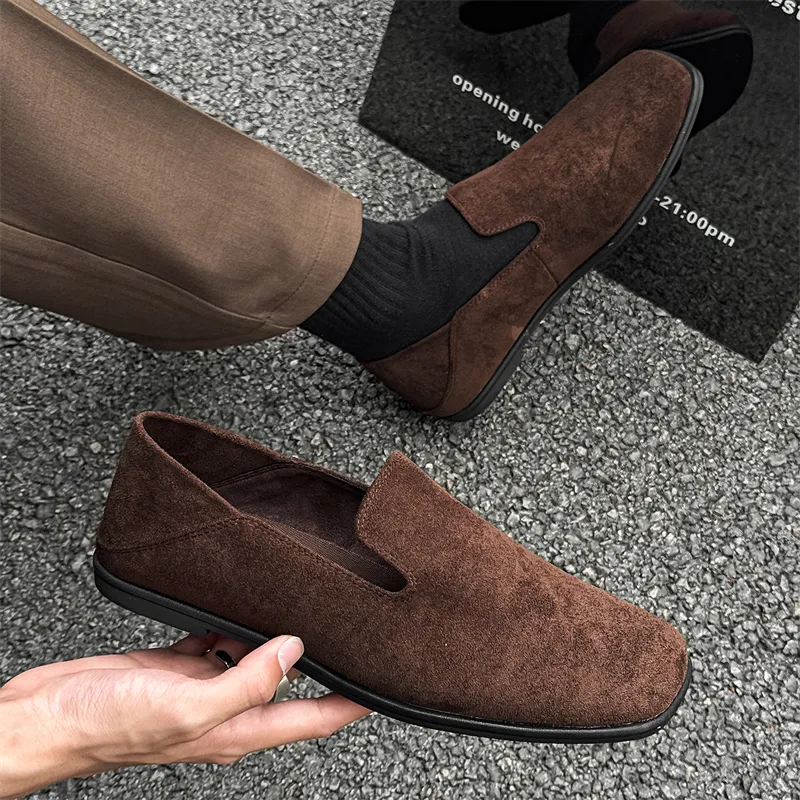 WEISHIBANGWEI Casual Shoes Men's Brown-3