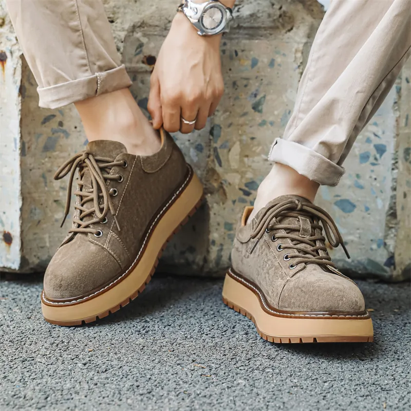 WEISHIBANGWEI Men's Casual Shoes Men Low Top-2