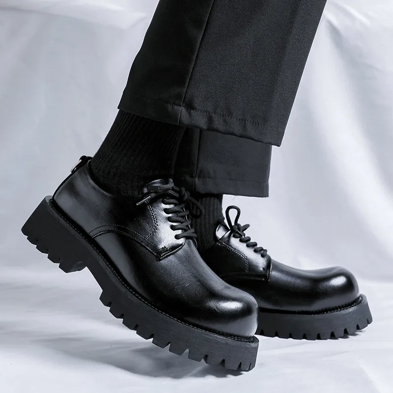 WEISHIBANGWEI Casual Shoes Men's Black-6
