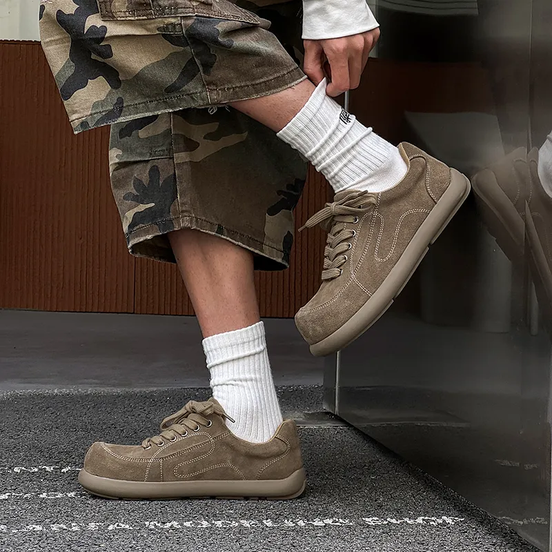 WEISHIBANGWEI Casual Shoes Men's Khaki-3