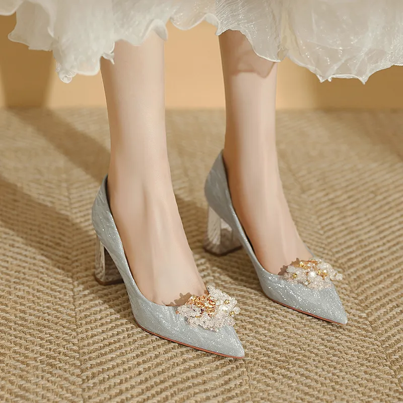 WEISHIBANGWEI Chunky Heel High Heels Women's-10
