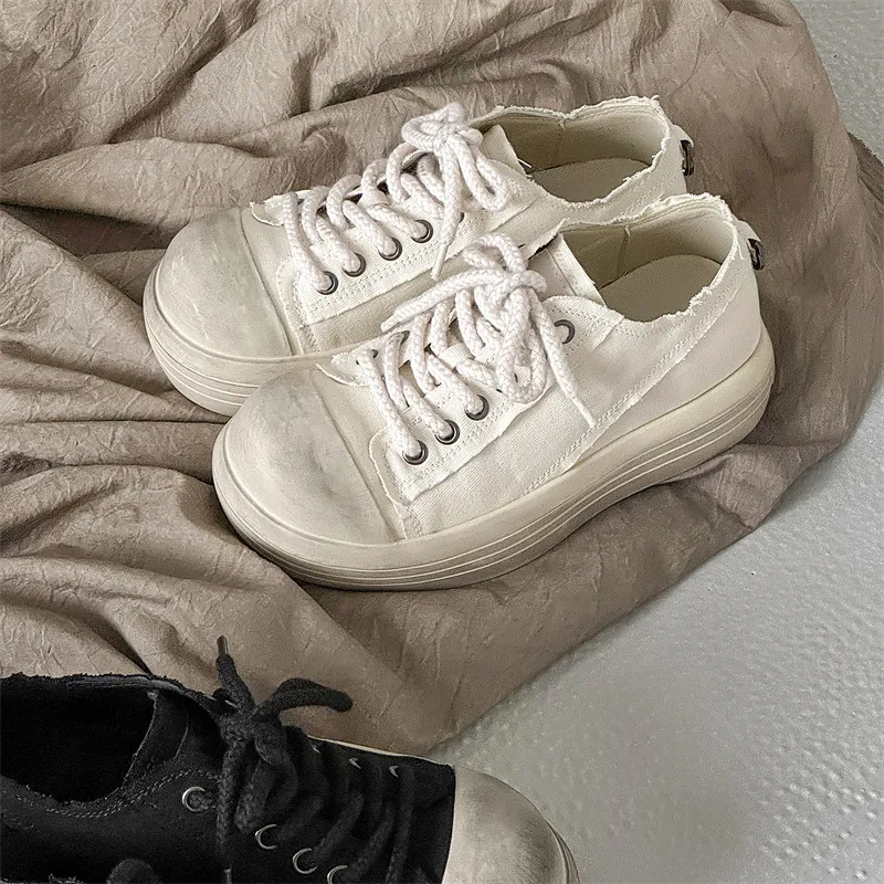 WEISHIBANGWEI Canvas Shoes Men's White-2