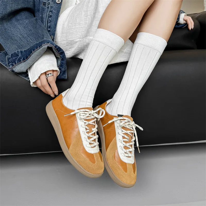 WEISHIBANGWEI Skateboard Shoes Unisex Yellow-9