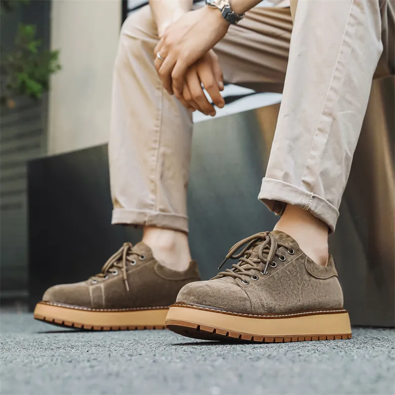 WEISHIBANGWEI Men's Casual Shoes Men Low Top-3